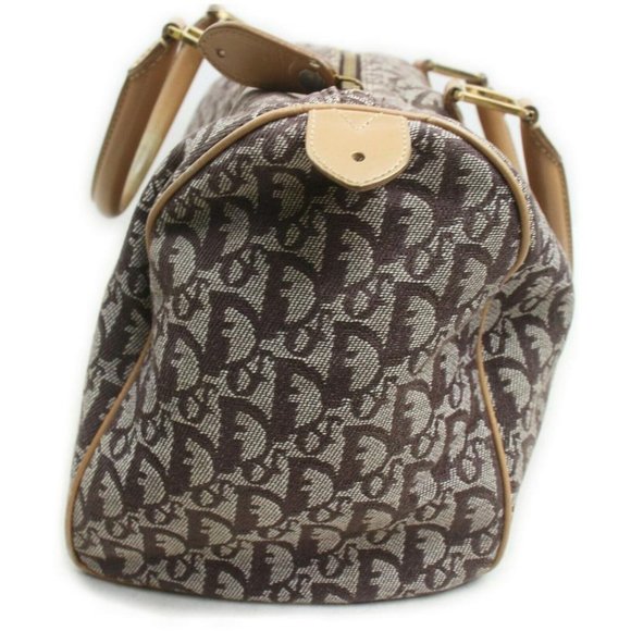 Dior Brown Monogram Trotter Boston Duffle 858597 - Picture 7 of 12